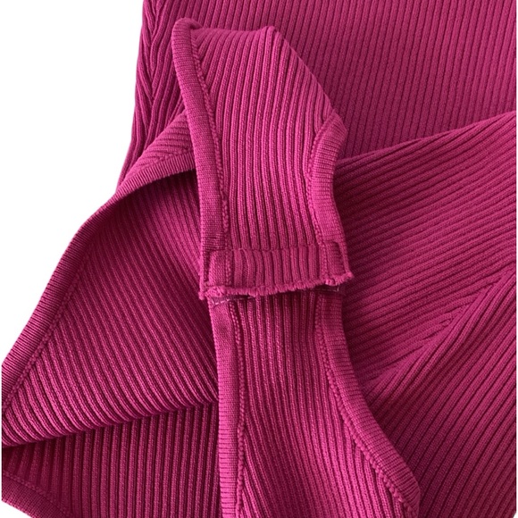 Happily Grey NWT Bodysuit, ribbed, fuchsia color, sizeM - Picture 4 of 7